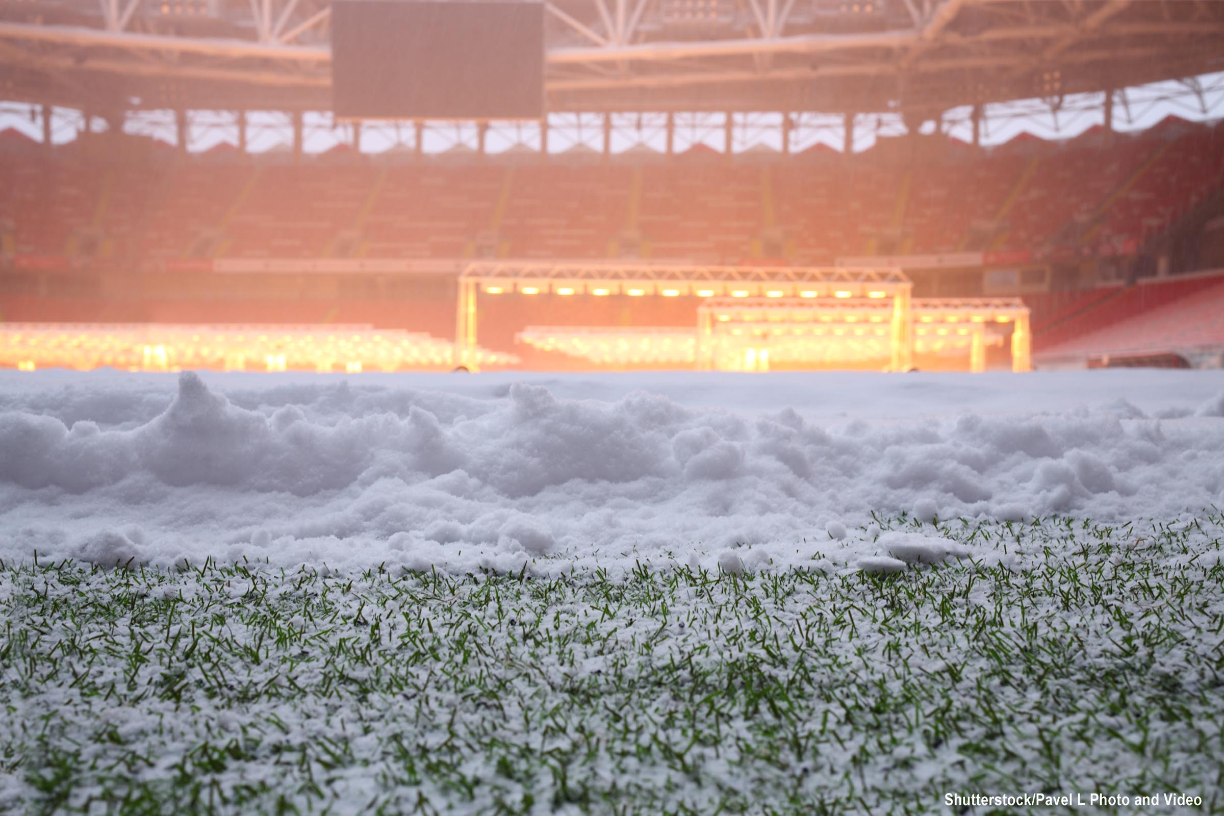 Stadium under snow mr