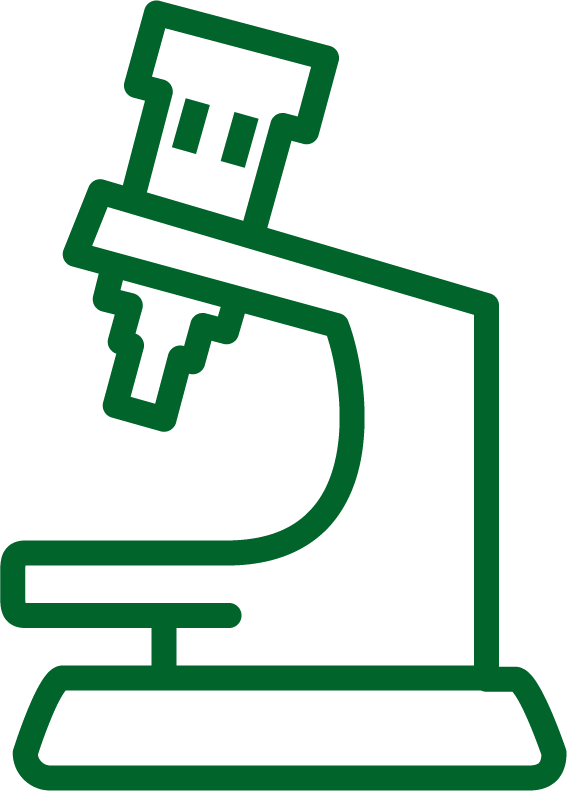 icone microscope vert